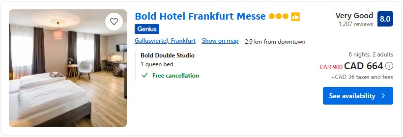 accommodation in frankfurt diy vacation deal