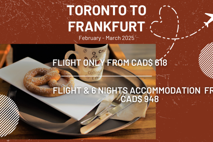 Do it yourself vacation deal from Toronto to Frankfurt march 2025