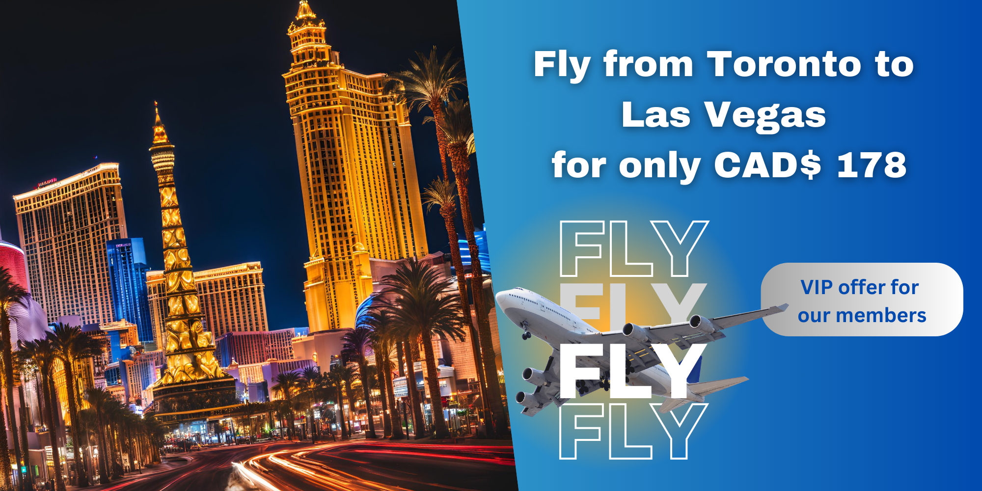 fantastic flight deal from toronto to las vegas nevada