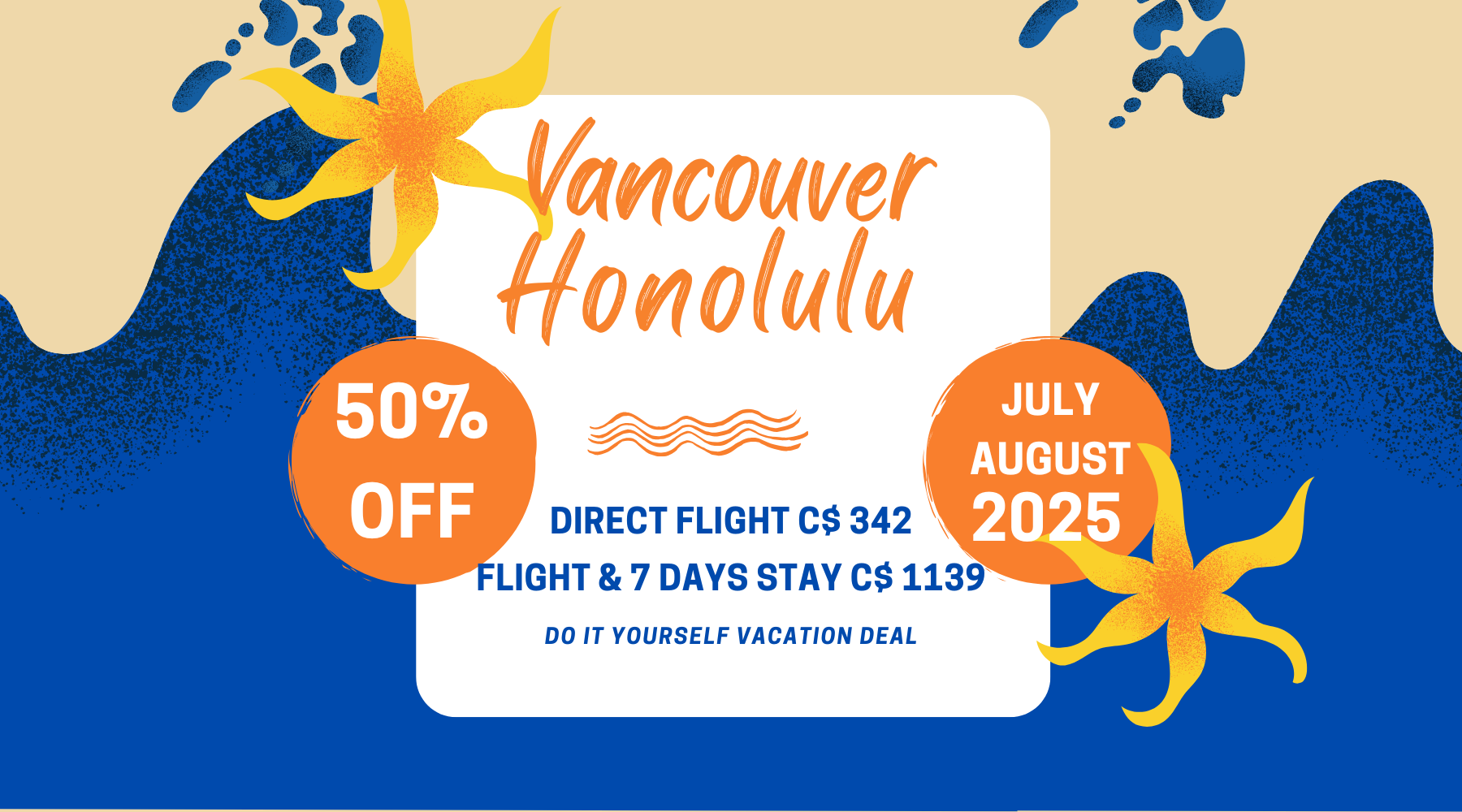 Vancouver to Hawaii Summer vacation do it yourself vacation idea deal