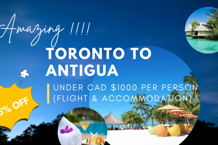 amazing deal vacation diy travel adventure toronto to antigua