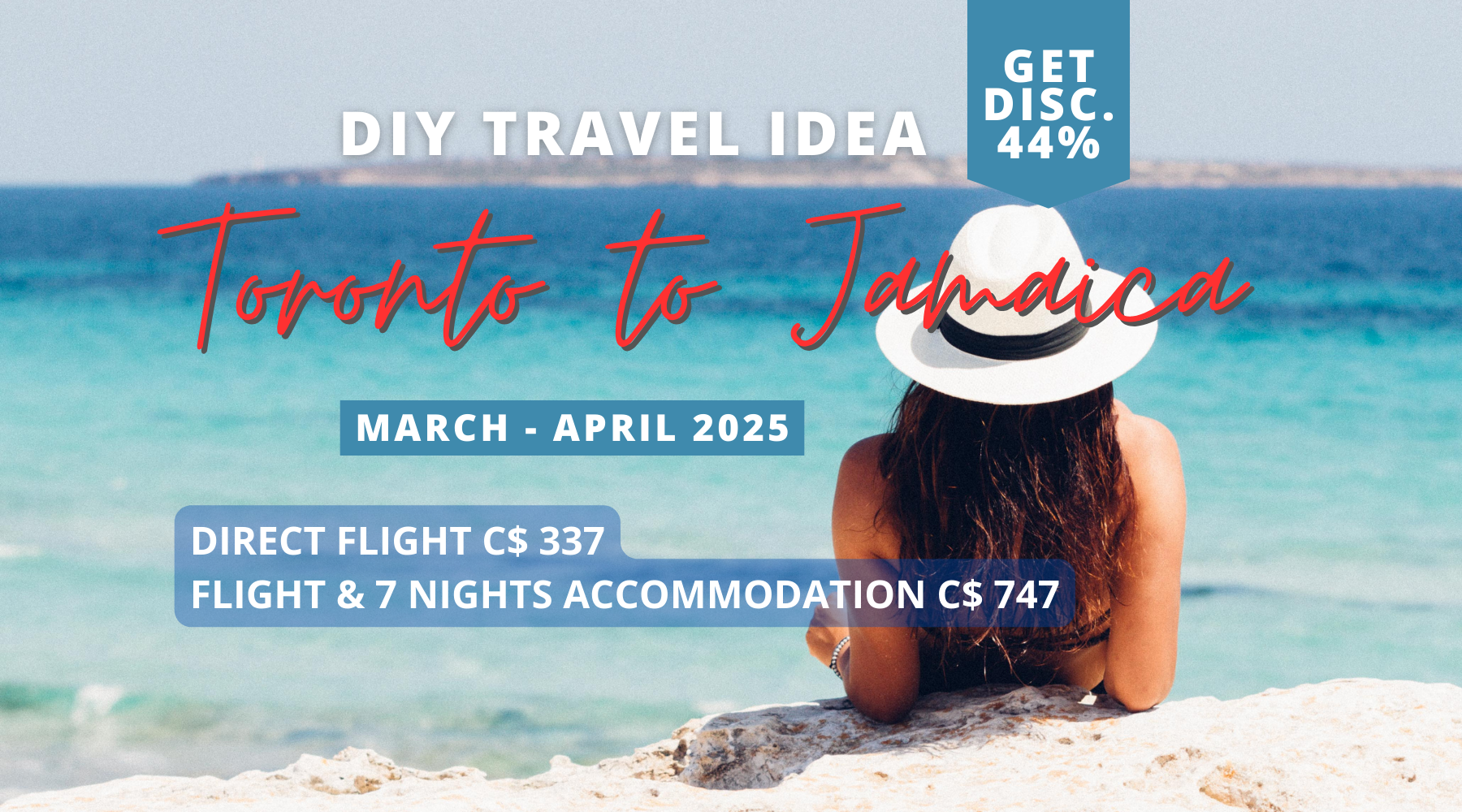 Trip travel wanderer from Toronto to Jamaica March 2025