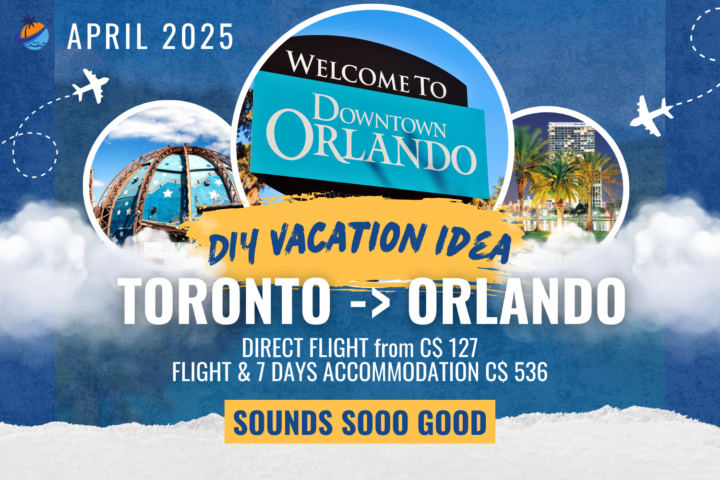 Toronto to Orlando vacation DIY idea April 2025 - budget travel wanderer