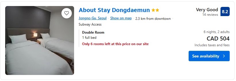 accommodation in seoul from vancouver diy adventure trip idea