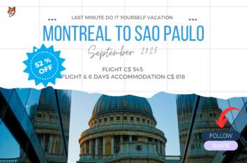amazing last minute deal diy vacation from montreal to sao paulo