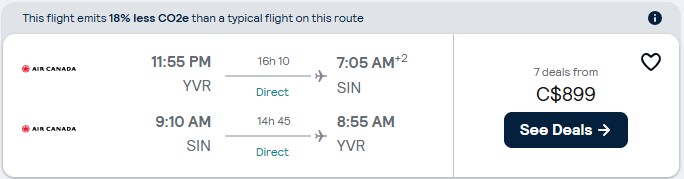 flight to singapore from vancouver direct amazing deal diy vacation adventure