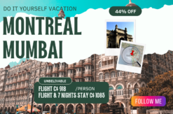 Do it yourself vacation idea deal from Montreal to Mumbai adventure