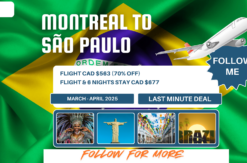 Adventure from Montreal to Sao Paulo March April 2025 wanderer DIY vacation