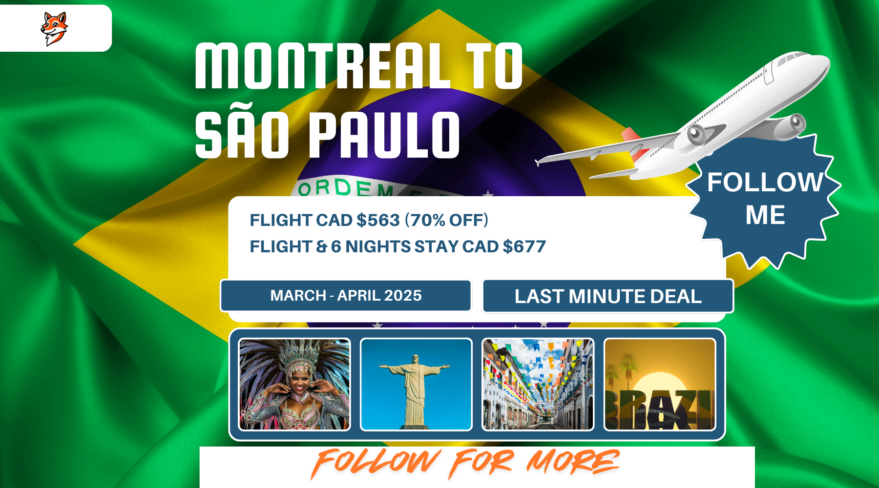 Adventure from Montreal to Sao Paulo March April 2025 wanderer DIY vacation