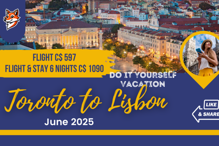 Vacation deal idea from Toronto to Europe Lisbon Portugal adventure wanderer