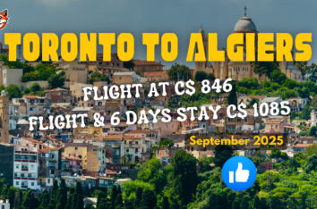 Do it yourself vacation idea deal from toronto to algiers fall 2025 wanderer adventure