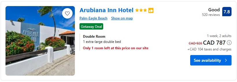 vacation DIY in Aruba from Toronto june caribbean adventure last minute