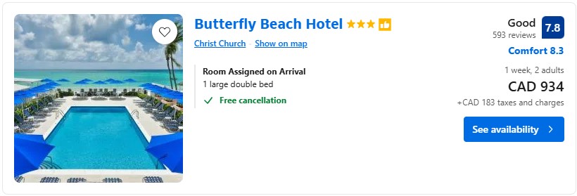 accommodation in Barbados from Toronto diy vacation summer 2025