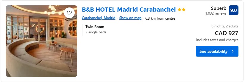 DIY vacation idea deal Montreal to Madrid last minute adventure