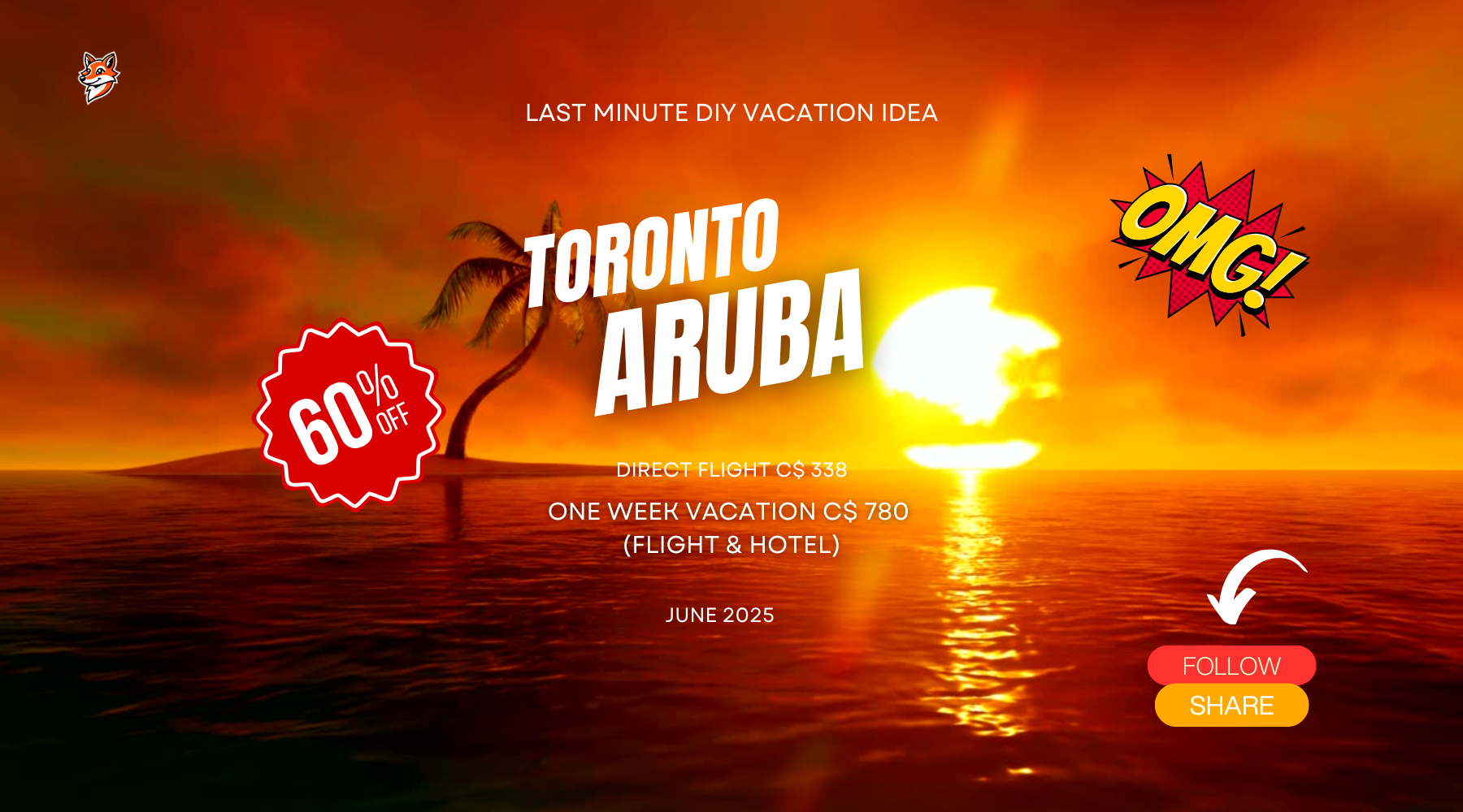 amazing last minute diy vacation from toronto to aruba adventure