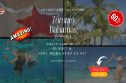 Last minute vacation deal diy from Toronto to Bahamas Nassau