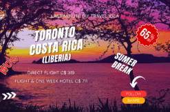 Do It Yourself Vacation from Toronto to Costa Rica last minute adventure vacation summer