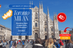 City break last minute flight Toronto-Milan diy adventure