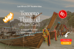 Last minute vacation DIY Toronto to Thailand summer break adventure