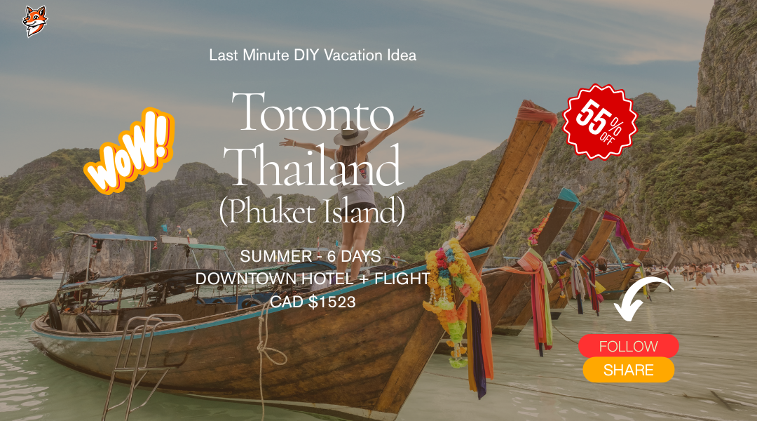 Last minute vacation DIY Toronto to Thailand summer break adventure