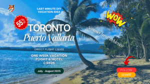 last minute vacation diy adventure from Toronto to Puerto Vallarta