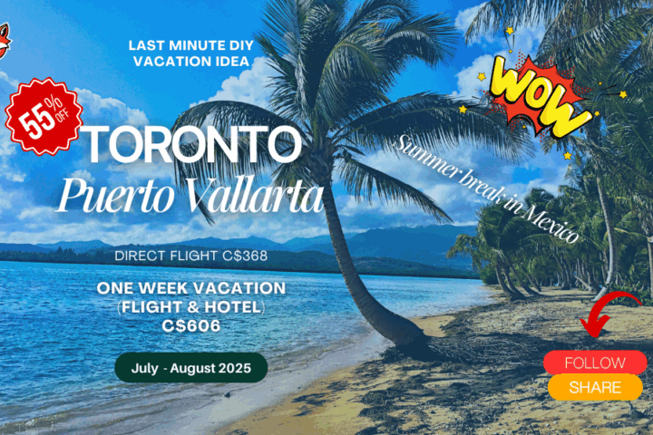 last minute vacation diy adventure from Toronto to Puerto Vallarta