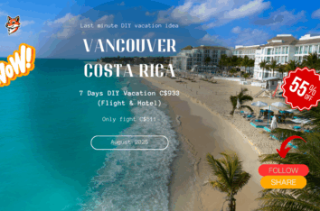 last minute flight vacation vancouver to costa rica diy adventure