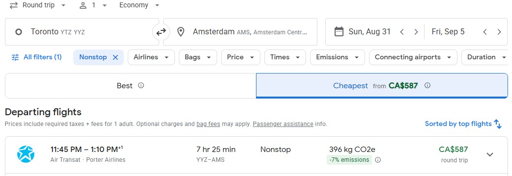 last minute flight from toronto to amsterdam diy vacation deal