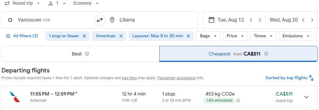 vacation in Cost Rica from Vancouver last minute diy adventure