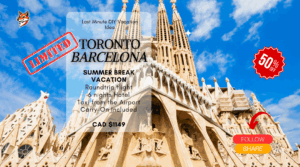 Last minute summer break vacation from Toronto to Barcelona DIY adventure