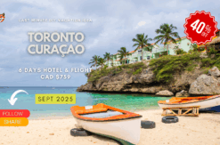 Last minute adventure flight hotel Toronto to Curaçao