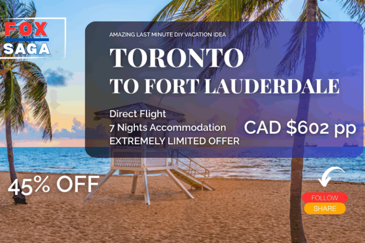 amazing last minute DIY vacation from Toronto to Florida Fort Lauderdale