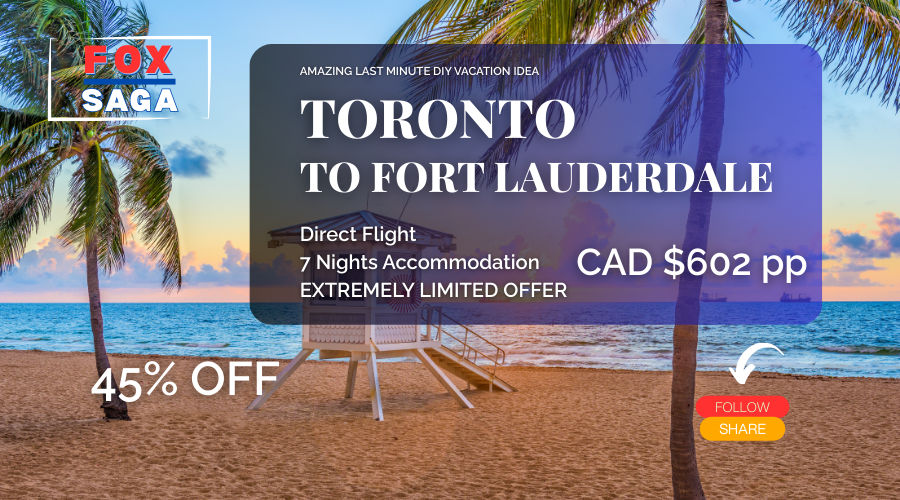 amazing last minute DIY vacation from Toronto to Florida Fort Lauderdale