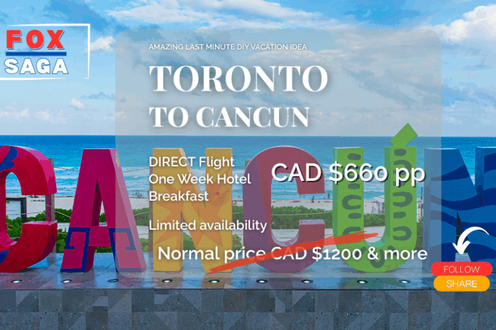 Last minute DIY vacation from Toronto to Cancun adventure