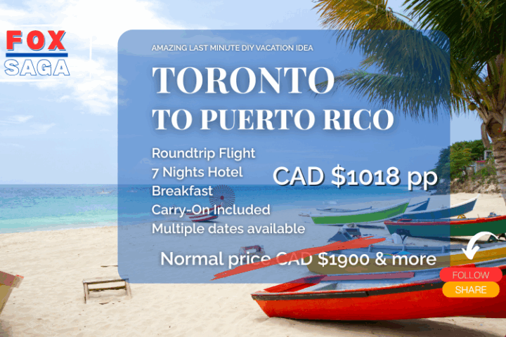 amazing last minute deal fromToronto to Puerto Rico DIY vacation adventure