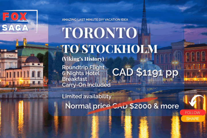 Last minute amazing vacation from Toronto to Stockholm diy adventure