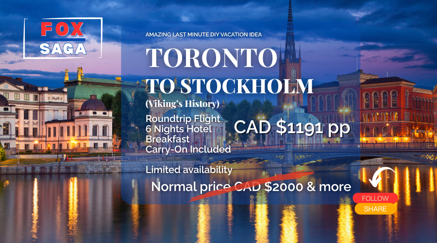 Last minute amazing vacation from Toronto to Stockholm diy adventure
