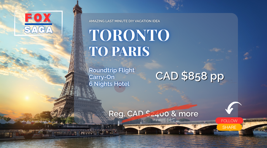 amazing last minute deal vacation from Toronto to Paris diy adventure