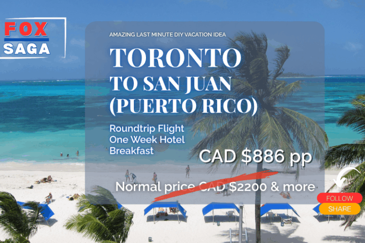 Last minute DIY vacation from Toronto to Puerto Rico adventure