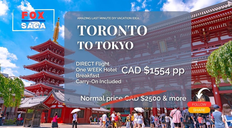 Last minute vacation DIY adventure from Toronto to Tokyo
