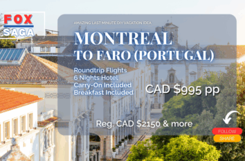 Last minute vacation deal from Montreal to Faro Portugal at half price DIY adventure