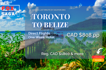 Amazing last minute vacation deal from Toronto to Belize adventure DIY