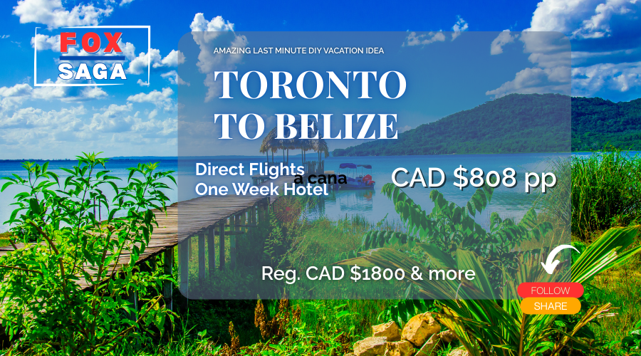 Amazing last minute vacation deal from Toronto to Belize adventure DIY